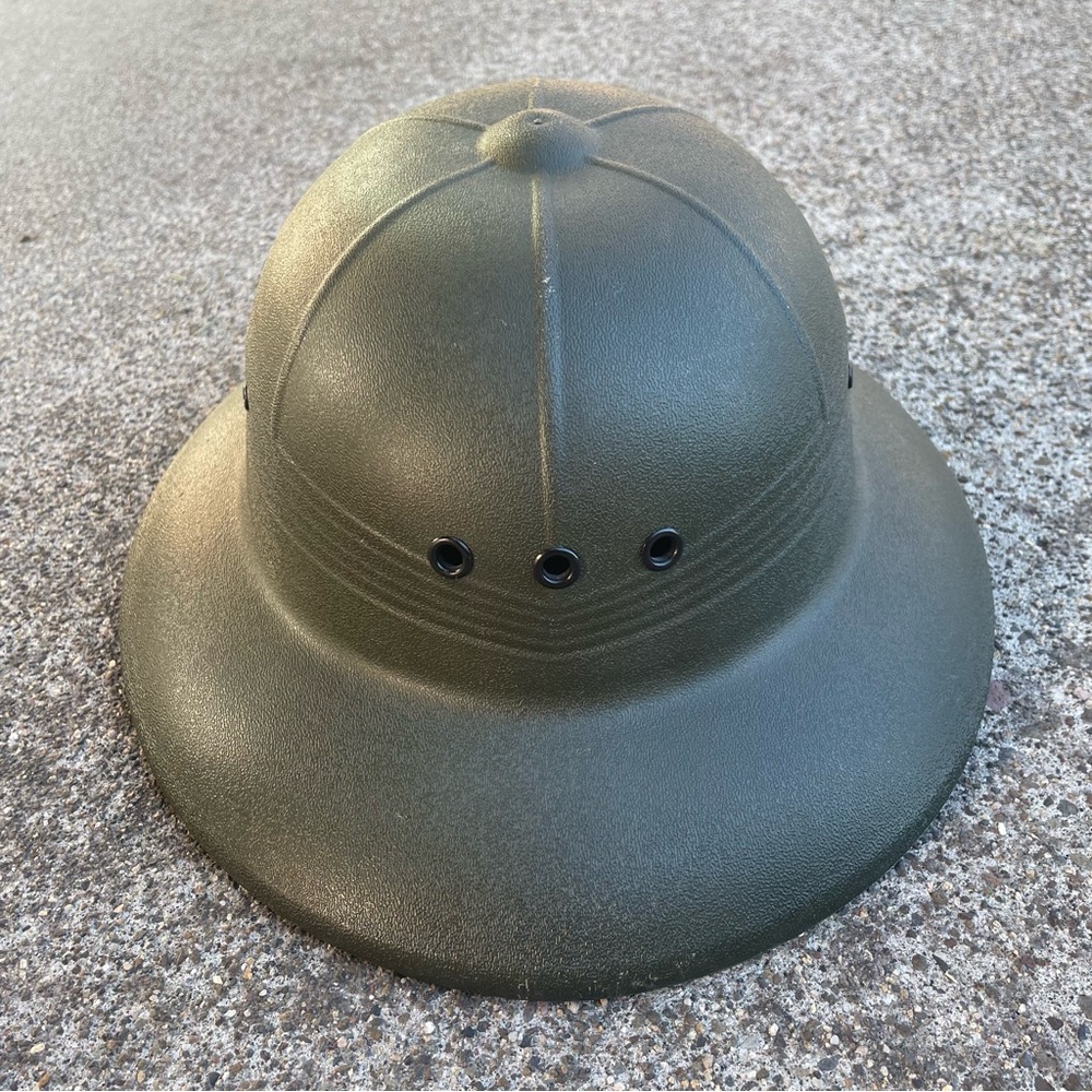 Vtg Bayly Inc Pith Sun Helmet Adjustable Green Outdoors Safari Fishing Hiking